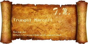 Trungel Marcell névjegykártya