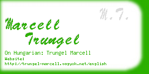 marcell trungel business card